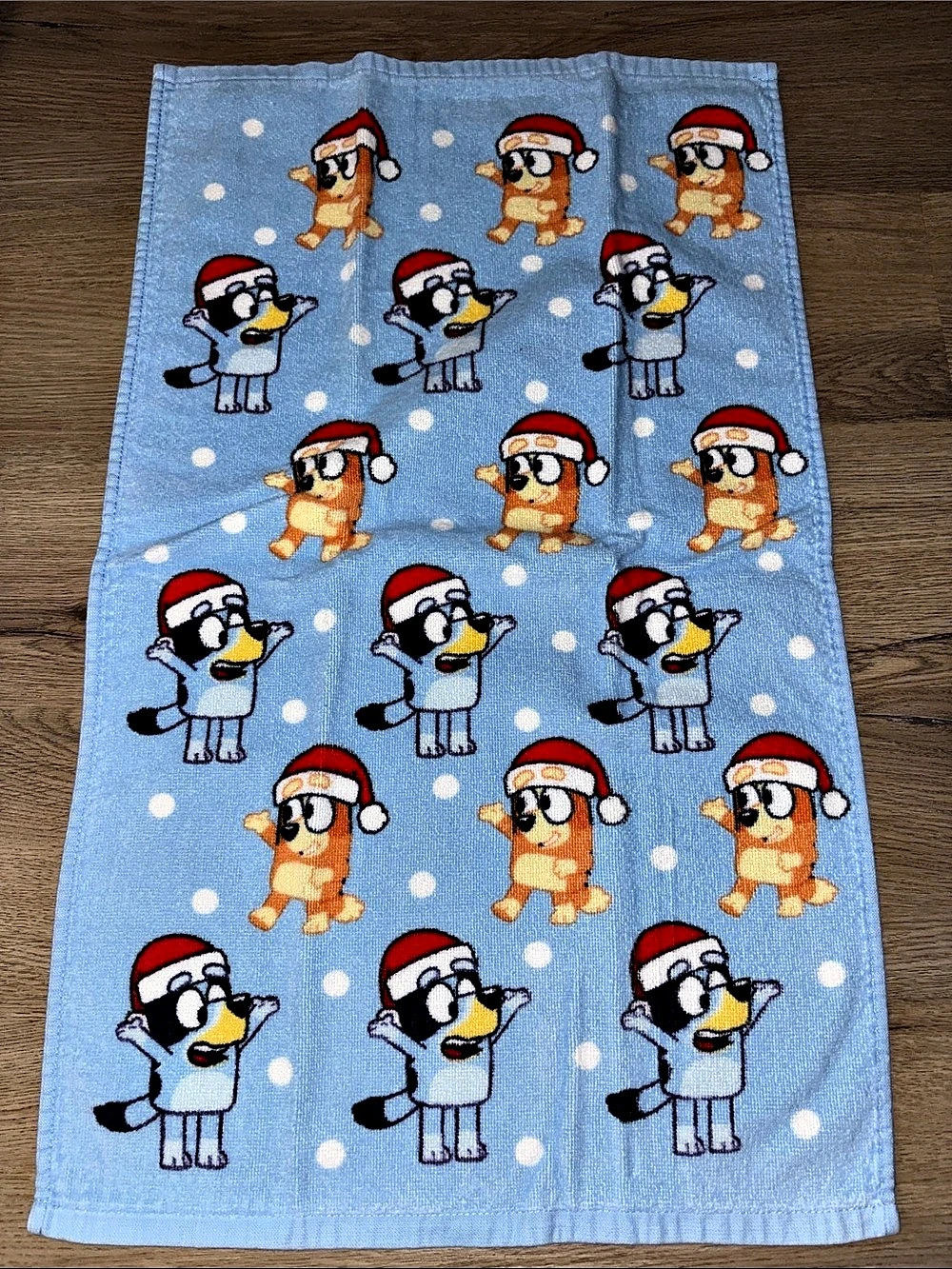 Bluey and Bingo Christmas Print Hand Towel Set Towels Set of 2